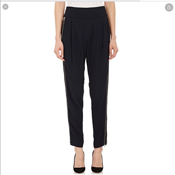 A.L.C. Smith Dark navy pants with zippers - Picture 2 of 10